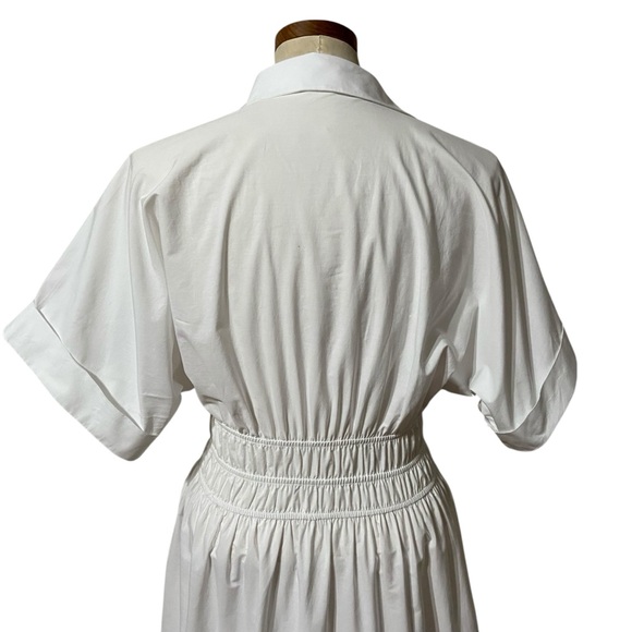 Anthropologie The Somerset Maxi Dress Shirt Dress Edition White Sz S - Picture 10 of 14